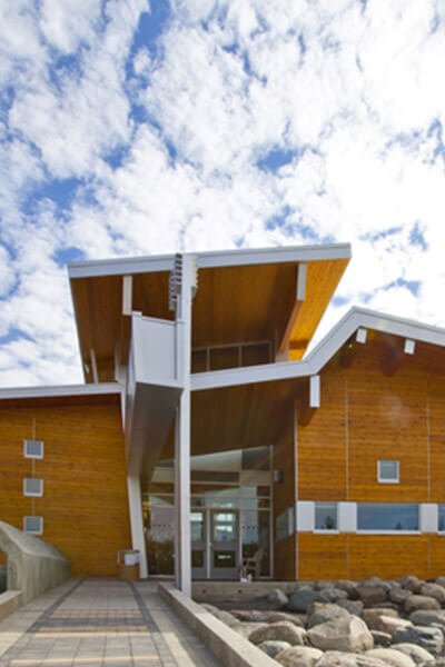Exterior school photo in North Spirit Lake First Nation