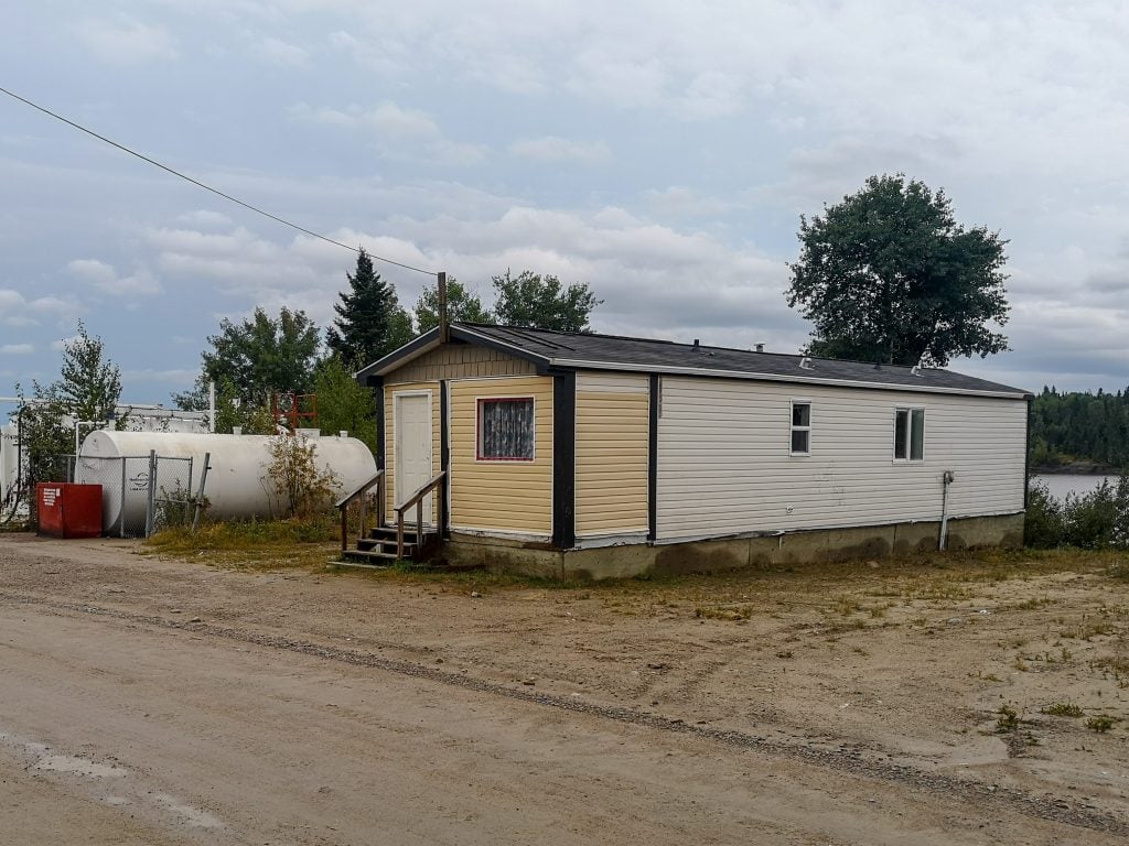 One of the teacherages (teacher accommodation) in Poplar Hill First Nation