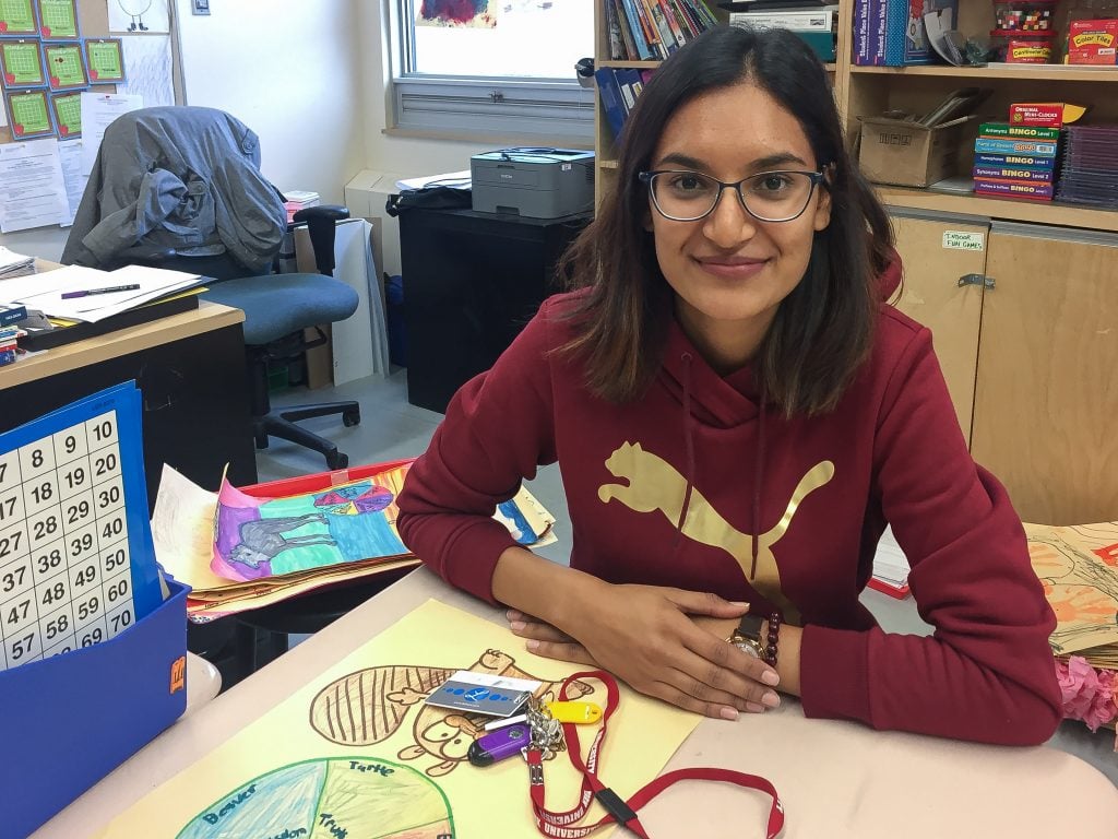 Teach For Canada's Gurpreet Flora teaches grade 6 in Deer Lake First Nation